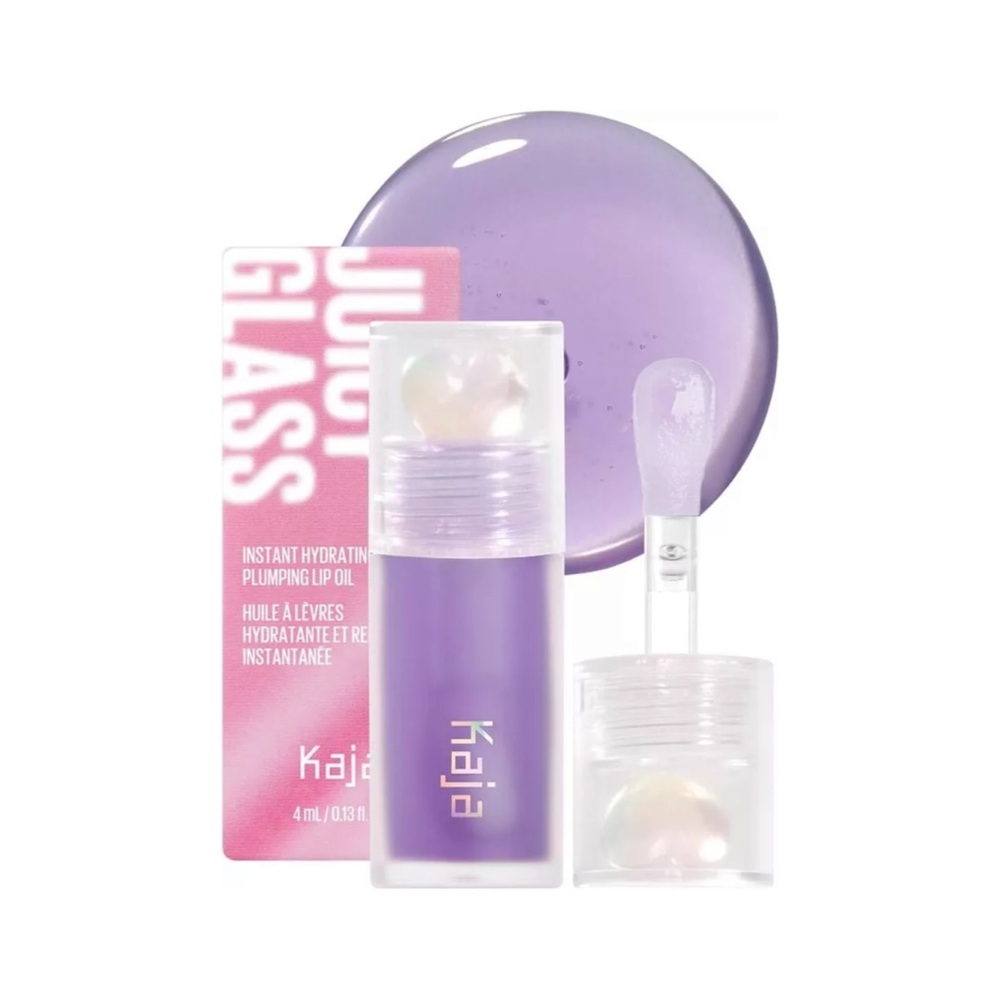 KAJA Juicy Glass Lip Oil in GRAPE - .13 oz NIB